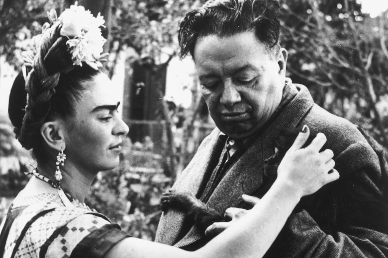 Frida Kahlo and Diego Rivera.